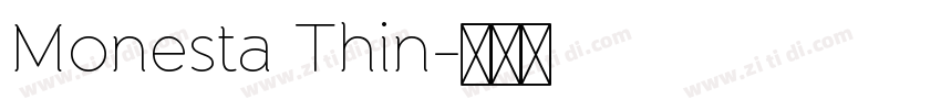 Monesta Thin字体转换